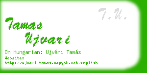 tamas ujvari business card